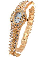 *Wow* Ladies 18k Gold Plated Bling Made with Swarovski Elements