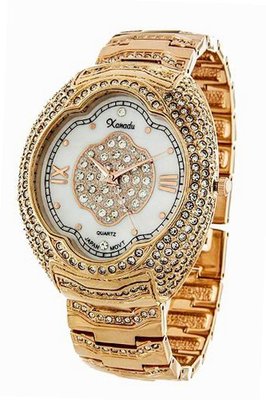 *Wow* Ladies 18k Rose Gold Plated Bling Made with Swarovski Elements