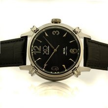 XOR 1955 Mercedes Vintage DNA Gullwing Round Limited Edition Silver Black Dial Black Strap 01R