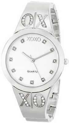 XOXO XO5216 Silver Dial Silver-tone Half Cuff and Half Bracelet