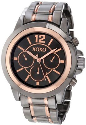 XOXO XO5585 Gunmetal and Rose Gold Bracelet