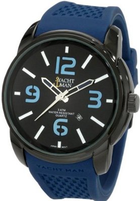 Yachtman YM0130BL Mason Oversized Round Case with Black Dial