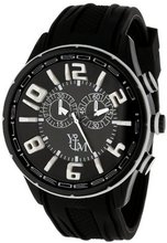 Yachtman YM759-BK Round Black Dial with Black Silicone Strap