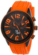 Yachtman YM759-OR Round Black Dial with Orange Silicone Strap