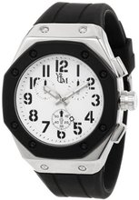 Yachtman YM760-WH Octagon White Dial Black Silicone Strap