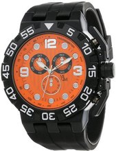 Yachtman YM762-OR Round Orange Dial with Black Silicone Strap