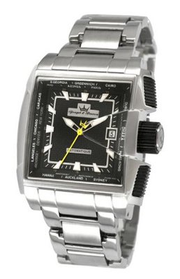 Yonger & Bresson YBH 8331-02 M Black stainless-Steel band .