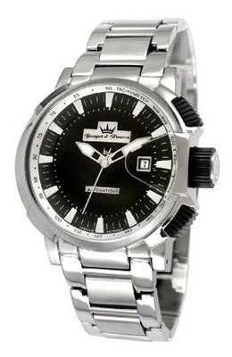 Yonger & Bresson YBH 8332-02 M Silver stainless-Steel band .