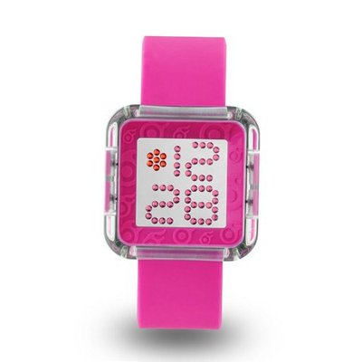 Zerone Dazzled Transparent Pink Swarovski Crystal Digital