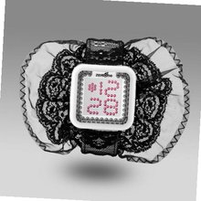 Zerone Lolita White Black Swarovski Crystal Digital (Black Lace)