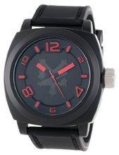 Zoo York ZY1049 Street Wear Collection Triple Black Analog with Red Details