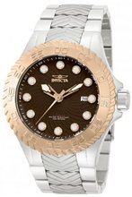 Invicta 12929 Pro Diver Brown Rose Dial Auto 3H Stainless Steel